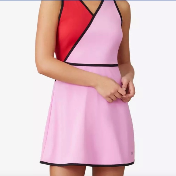 Fila  Love 30 Sleeveless Faux Wrap Tennis Dress size S 50+UPS.  CONT L - Picture 11 of 13